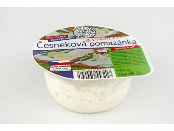 Česneková pomazánka s pažitkou
